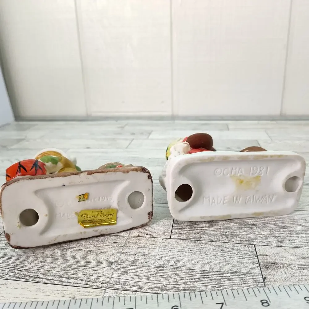 Verona Vergasi Christmas Tea‎ Light Candle Holder Pair Porcelain 5